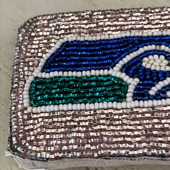 Seattle Seahawks handmade beaded belt buckle main image 5